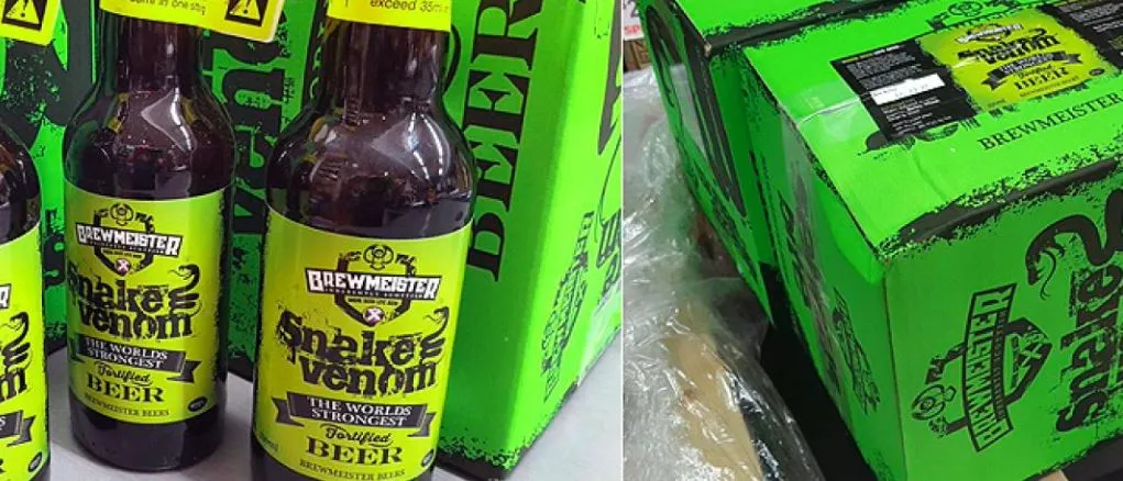 Snake Venom, la bière la plus forte ?
